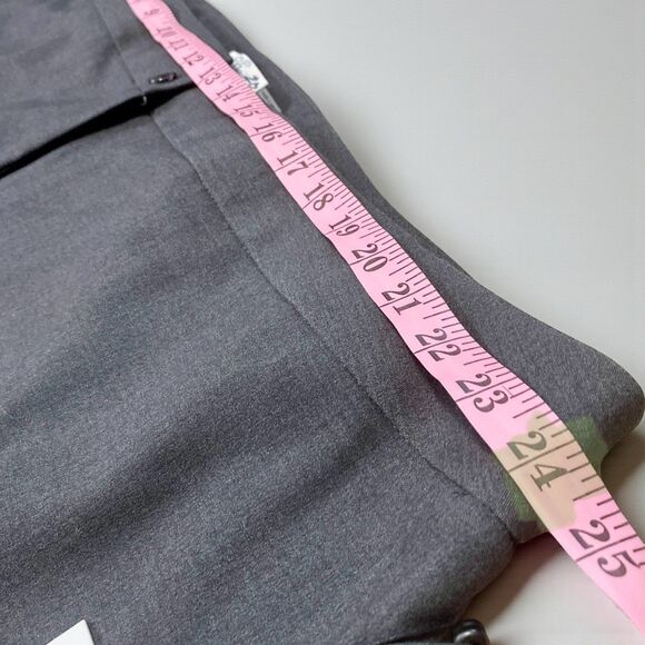 Calvin Klein 24W Plus Gray Trousers NWT Stretch Office Night Out Pants Preppy - Picture 4 of 8